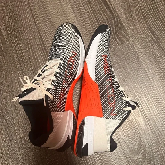 Nike  Metcon Black and White Sneakers with Red Accents - Picture 7 of 9